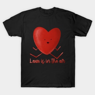 Love is in the air Heart hand drawn heart shaped picture T-Shirt